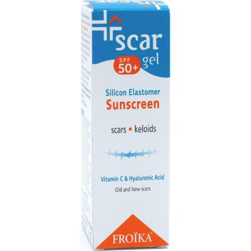 Froika Scar Silicon Elastomer Sunscreen Spf50+ Gel Σιλικόνης με Αντηλιακή Προστασία για Ουλές, Ακμή & Εγκαύματα 15ml